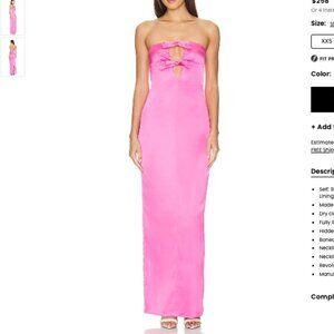 Graciela Gown by Lovers and Friends - Pink - Size Small